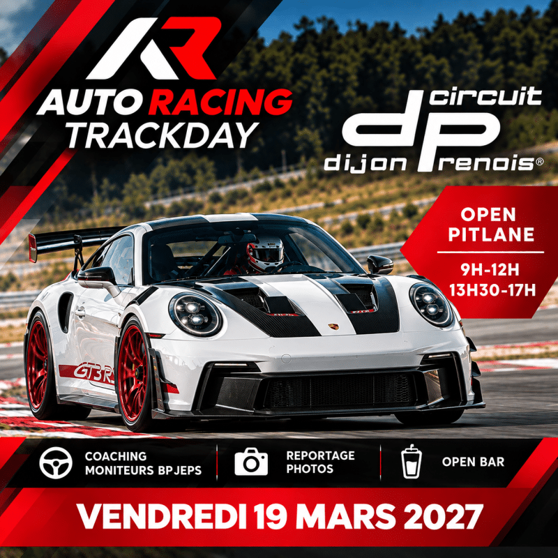 Trackday Dijon-Prenois – Vendredi 19 mars 2027 | Open Pitlane