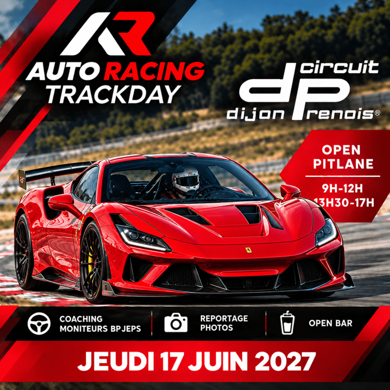 Trackday Dijon-Prenois – Jeudi 17 juin 2027 | Open Pitlane